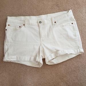 Ivory Denim Levi Strauss Shorts